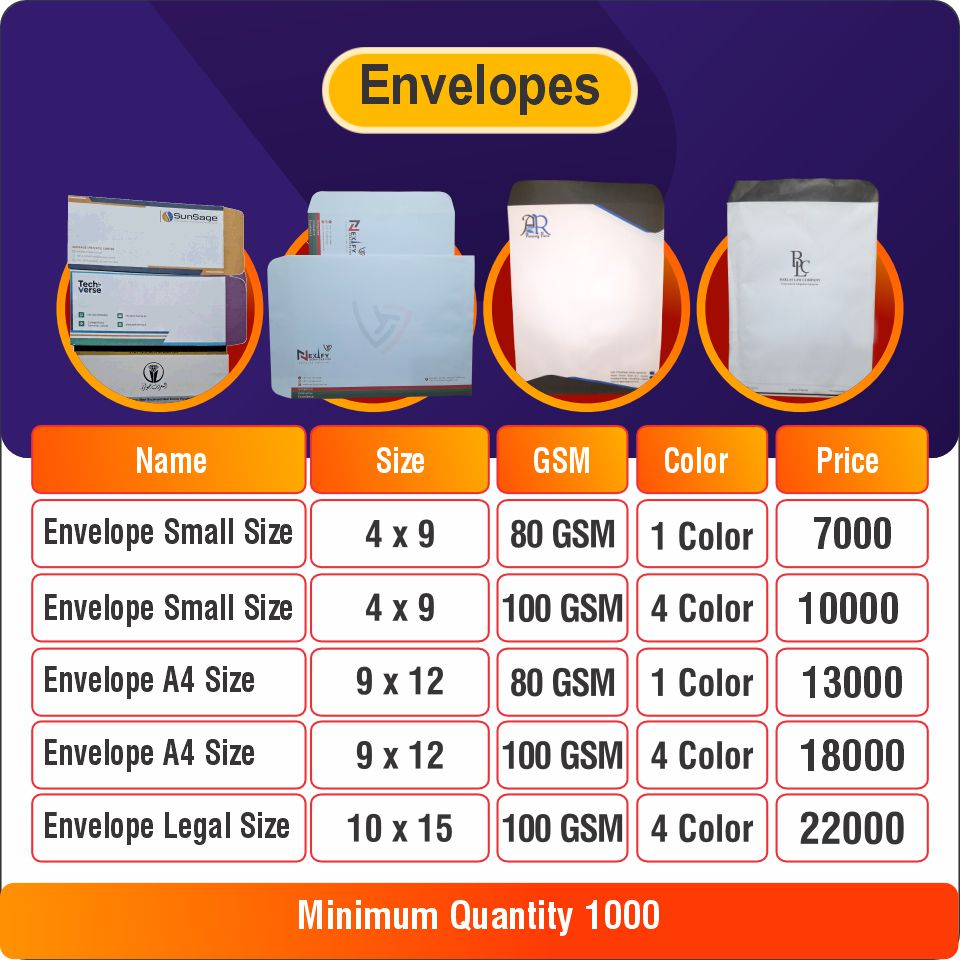 envelopes
